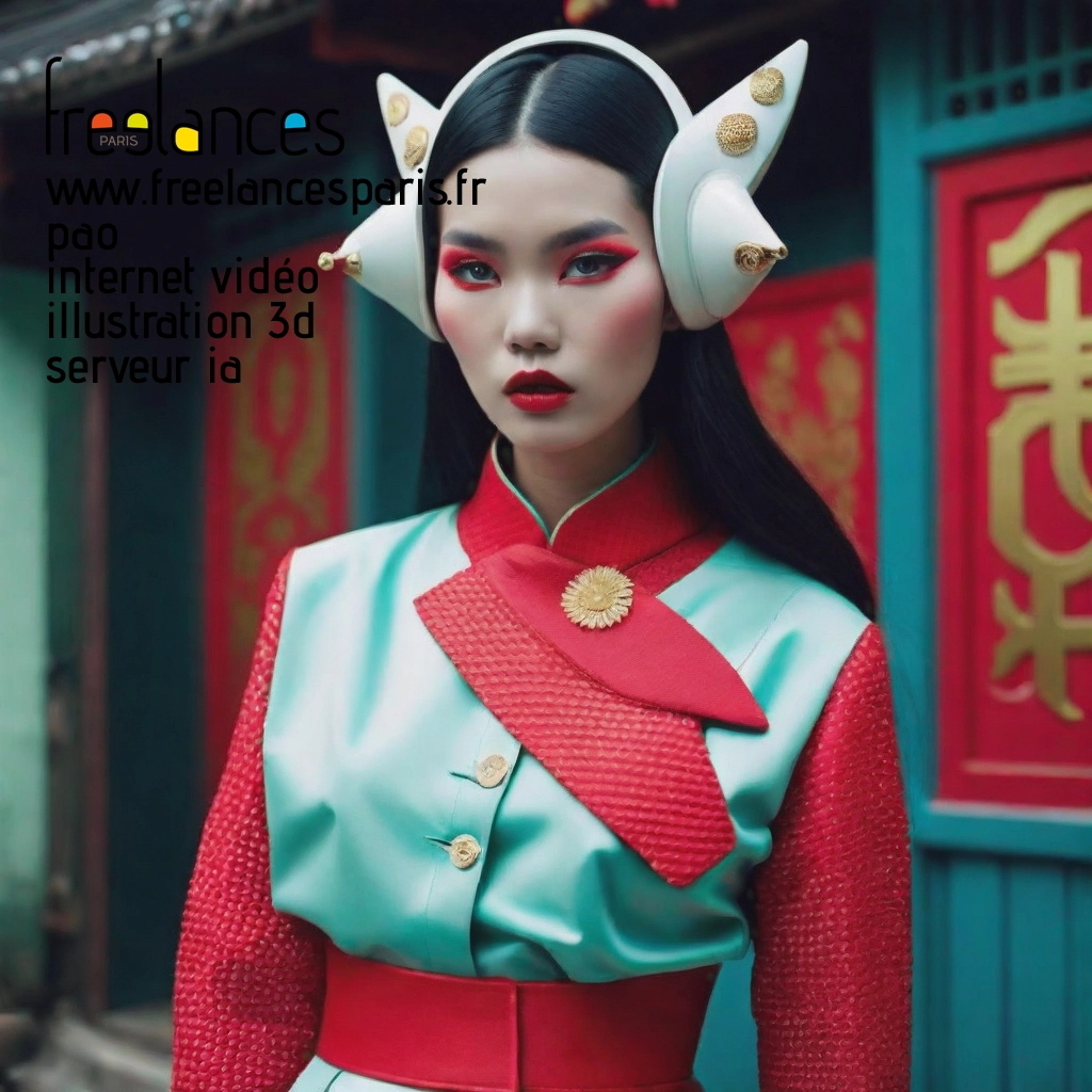 Pao mise en page internet vidéo illustration 3d serveur IA générative AI freelance paris studio de création magazines lcybjce0